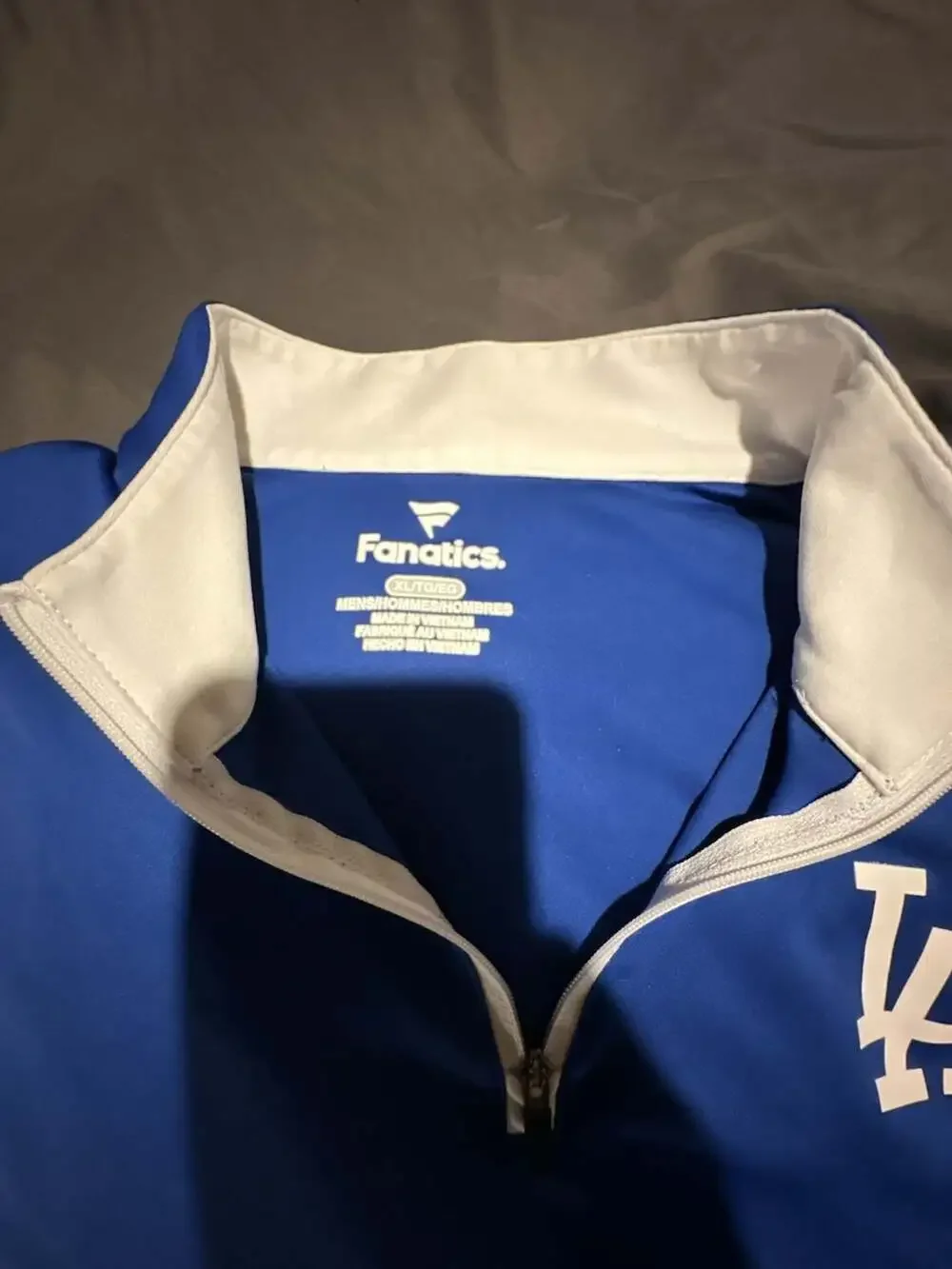 Fanatics Los Angeles Dodgers Men's Quarter-Zip Pullover Performance Jacket